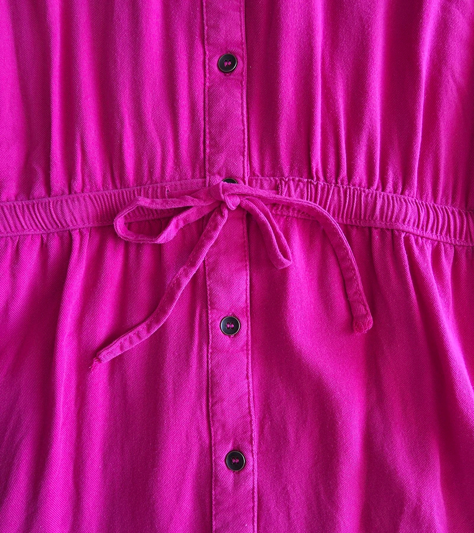 Robe chemise magenta M 38 Deeluxe robe curta rosa fúsia fluida – photo 4